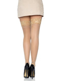 color_nude | Leg Avenue Nora Thigh High Lace Stockings