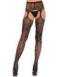 Leg Avenue Lace Detailed Garter Stockings