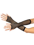 color_black | Leg Avenue Triangle Net Fingerless Arm Warmer Gloves