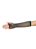 color_black | Leg Avenue Triangle Net Fingerless Arm Warmer Gloves