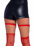 Pentagram Studded Thigh High Garter Suspender