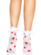 Leg Avenue Strawberry Dot Ruffle Anklets