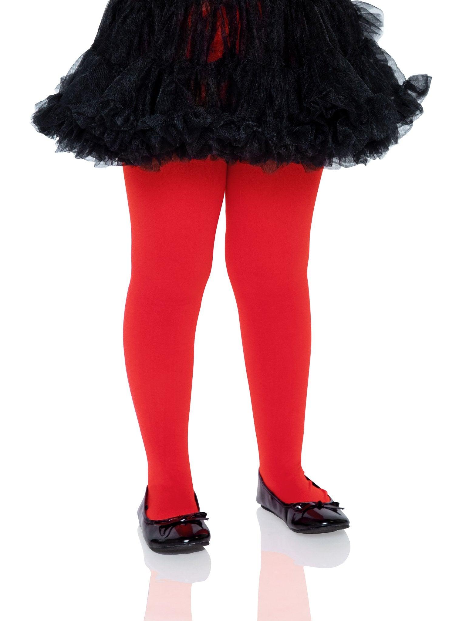 color_red | Leg Avenue Joanne Children's Opaque Tights