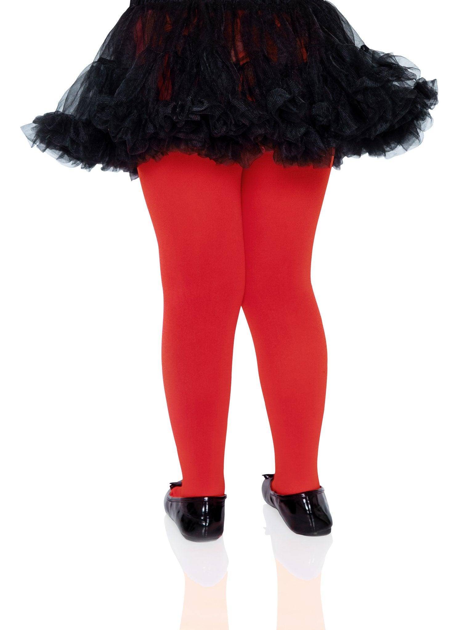 color_red | Leg Avenue Joanne Children's Opaque Tights