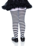 color_black/white | Leg Avenue Ana Children's Striped Tights