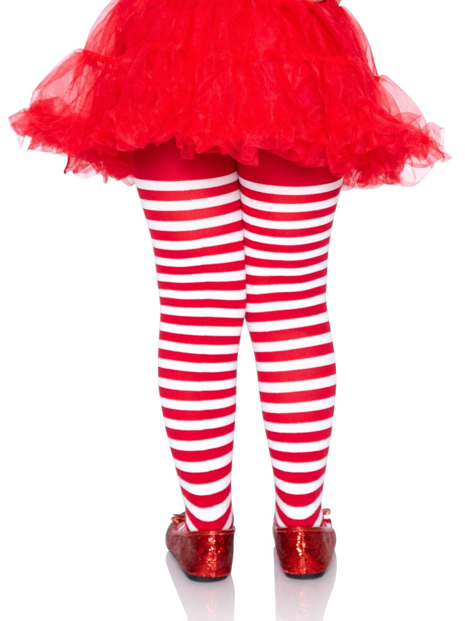 color_red/white | Leg Avenue Ana Children's Striped Tights