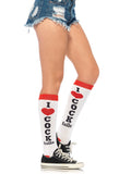 Leg Avenue I Love Cocktail Acrylic Knee Socks
