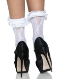 Leg Avenue Lace Butterfly Fishnet Anklet Socks