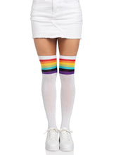 Over the Rainbow Opaque Thigh Highs