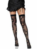 Leg Avenue Sugar Skull Net Thigh Highs