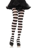 Leg Avenue Darby Striped Opaque Tights