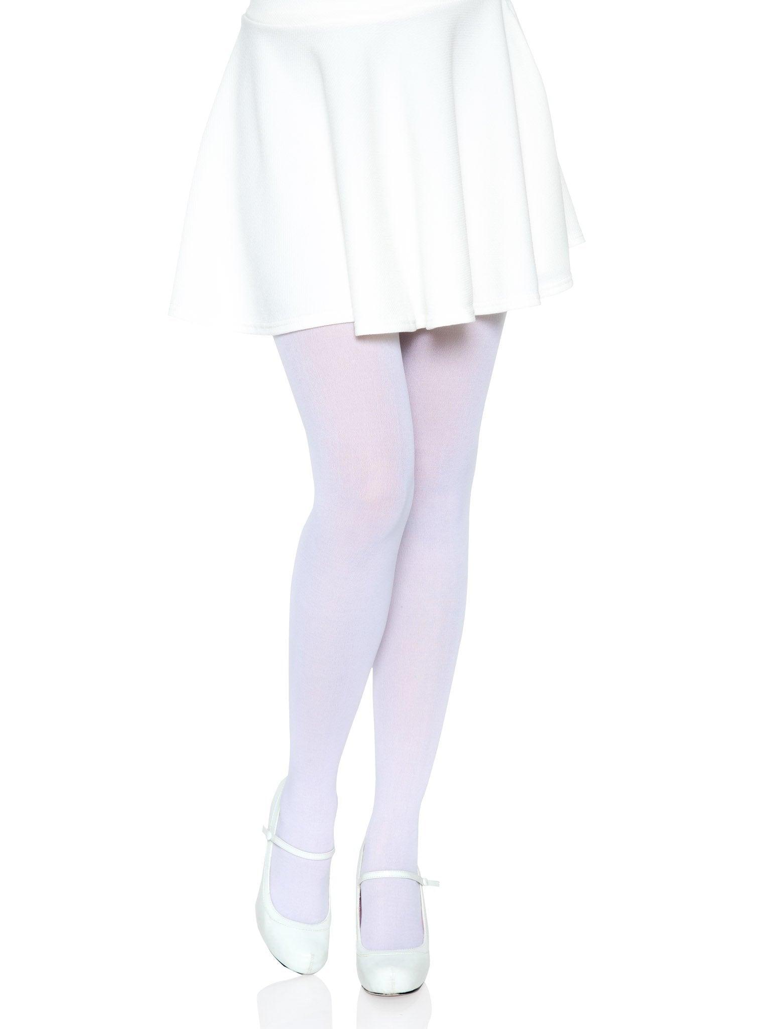 color_white | Leg Avenue Ari Nylon Women's Tights