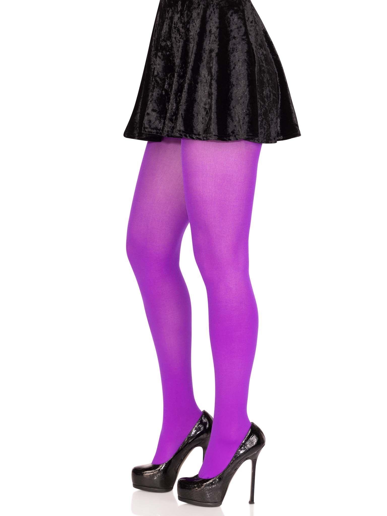 color_purple | Leg Avenue Ari Nylon Women's Tights
