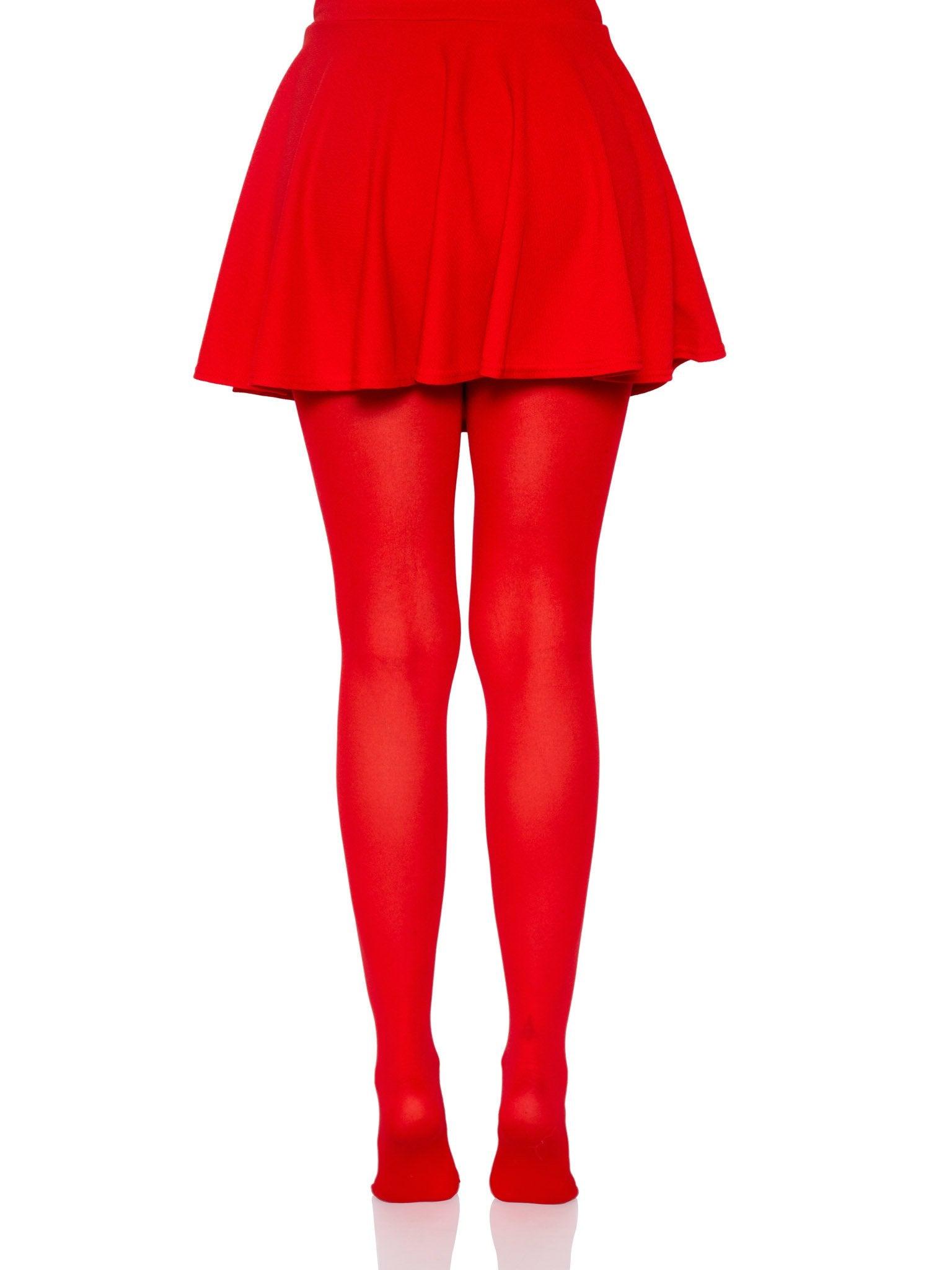 color_red | Leg Avenue Ari Nylon Women's Tights