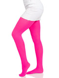 color_neon pink | Leg Avenue Ari Nylon Women's Tights