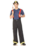 Mens Fire Captain Halloween Costume Set