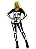 Leg Avenue Printed Glow In The Dark Skeleton Catsuit