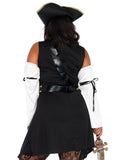 Leg Avenue Plus Black Sea Buccaneer Costume