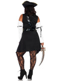 Leg Avenue Plus Black Sea Buccaneer Costume