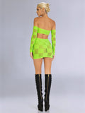 Grid Lock Skirt Set