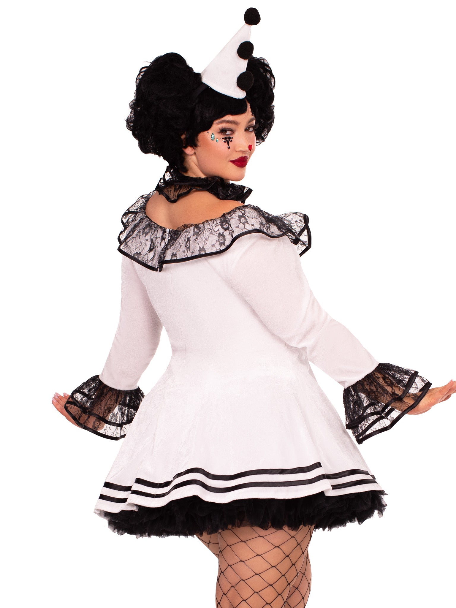 Leg Avenue Plus Pierrot Clown Costume