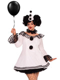 Leg Avenue Plus Pierrot Clown Costume