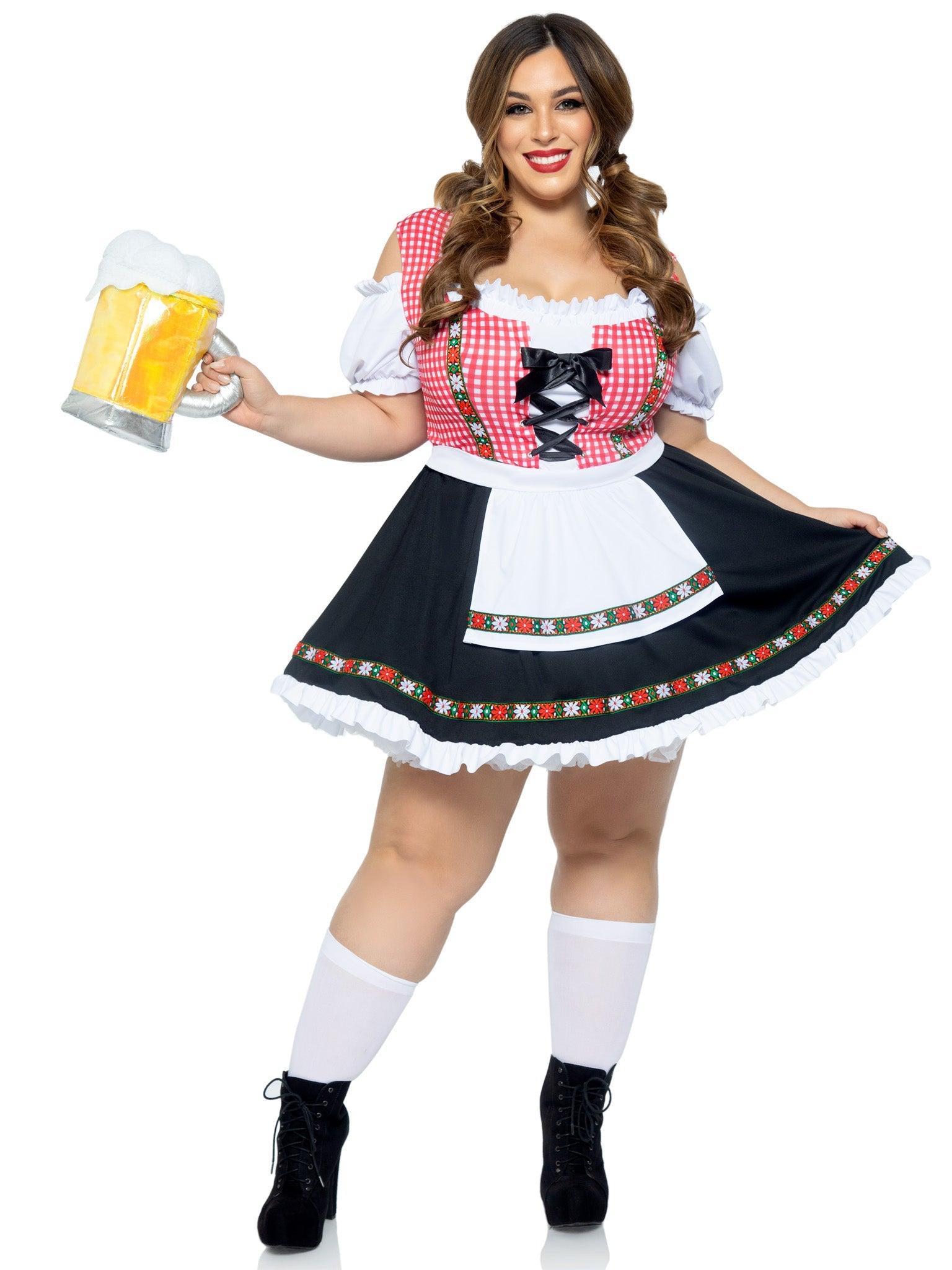 Leg Avenue Plus Beer Garden Babe Oktoberfest Costume