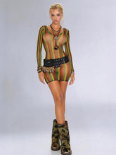 Sunset Stripe Mini Dress