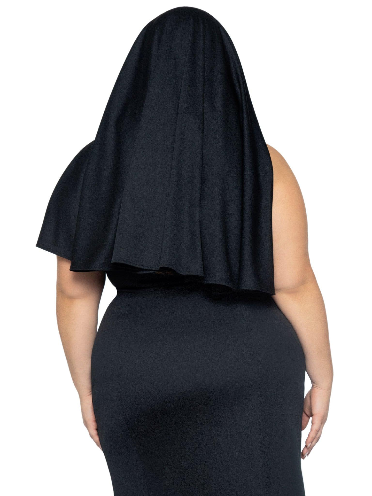Leg Avenue Plus Sultry Sinner Nun Costume