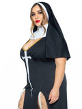 Leg Avenue Plus Sultry Sinner Nun Costume