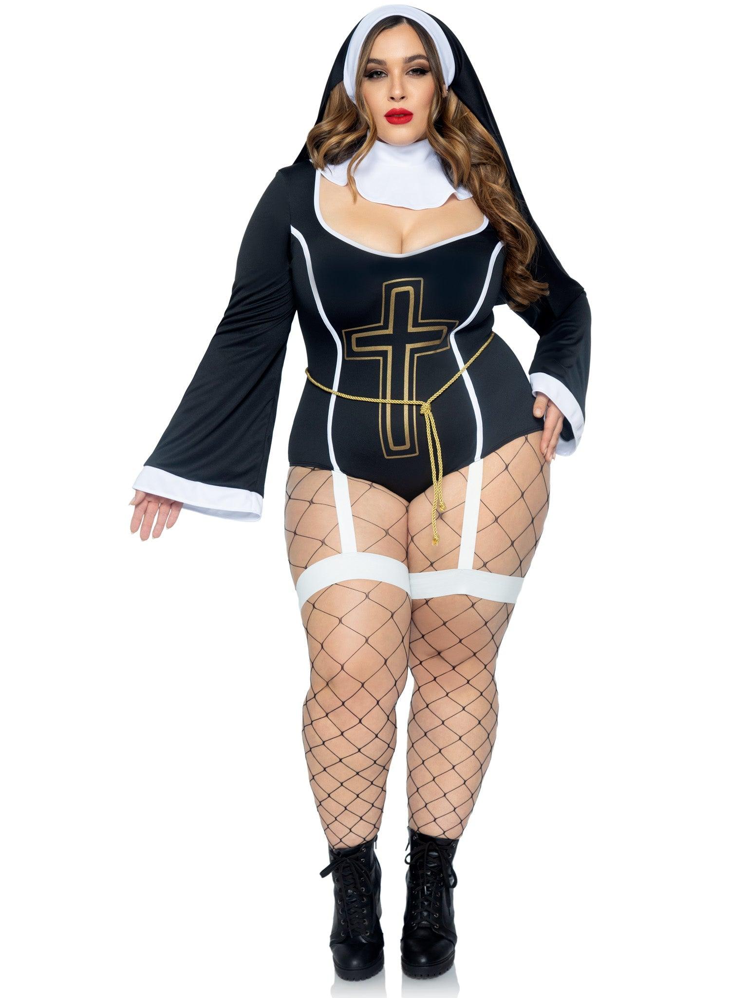 Leg Avenue Plus Sister Sin Nun Costume