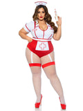 color_red/white | Leg Avenue Plus Nurse Feelgood Sexy Costume