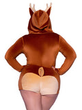 Fawn Romper Antler Hood Plus Size Costume