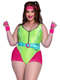 80s Workout Romper Plus Size Costume