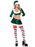 Color_green/white | HoHo Hottie Santa Costume