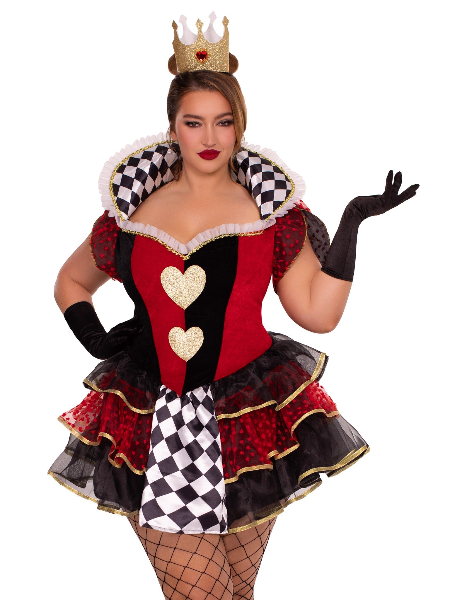 Leg Avenue Plus Queen of Hearts Costume