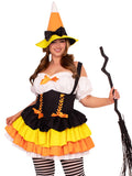 Leg Avenue Plus Candy Corn Witch Costume