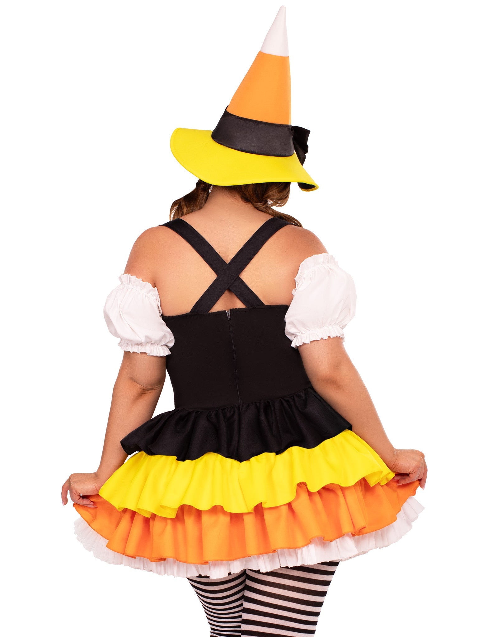 Leg Avenue Plus Candy Corn Witch Costume