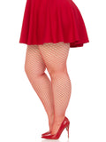 color_red | Plus Industrial Fishnet Tights