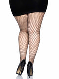 color_black | Leg Avenue Plus Gaia Spandex Net Industrial Tights