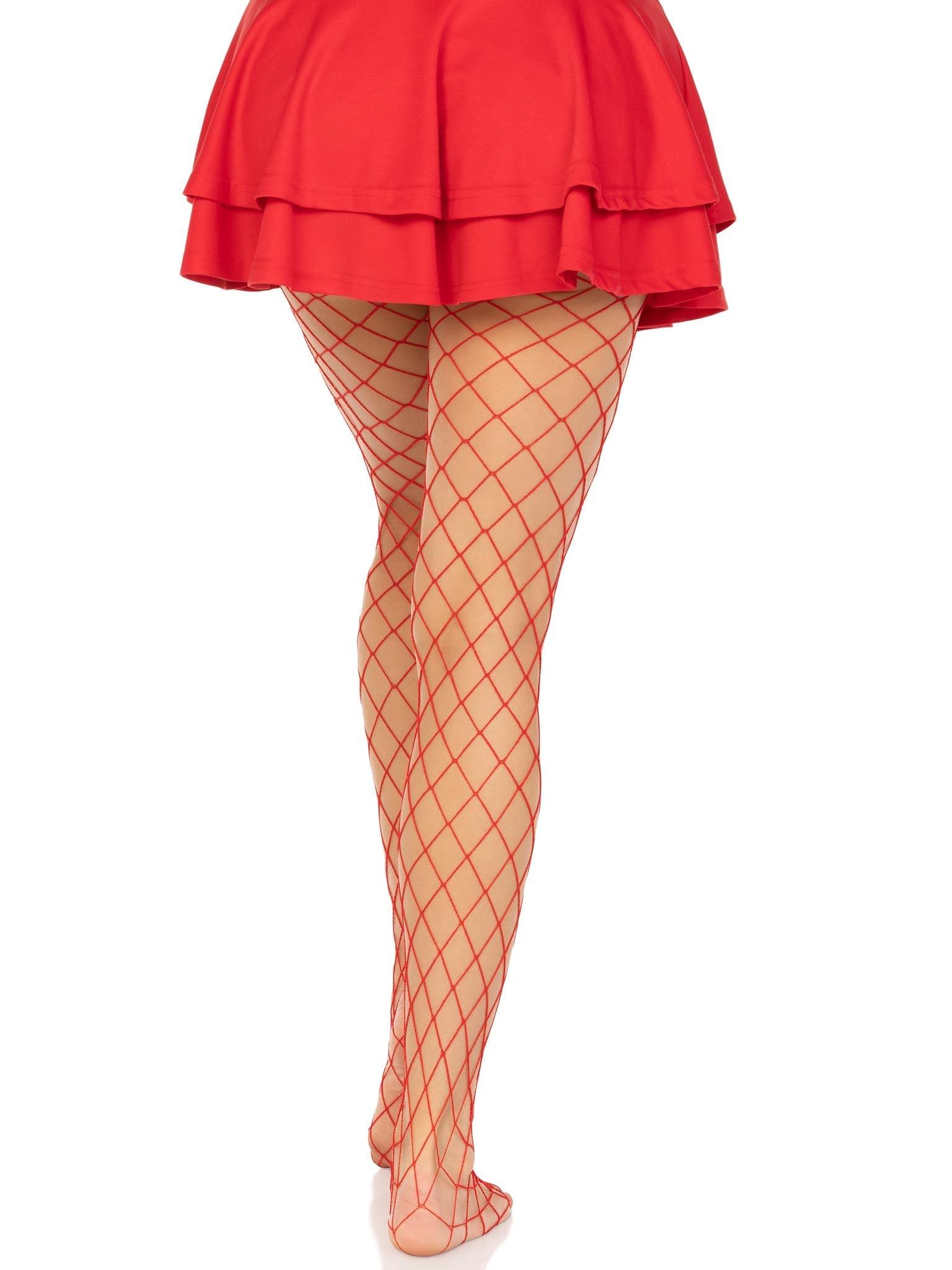 color_red | Leg Avenue Xena Spandex Diamond Tights