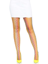 Ombre Rainbow Fishnet Tights