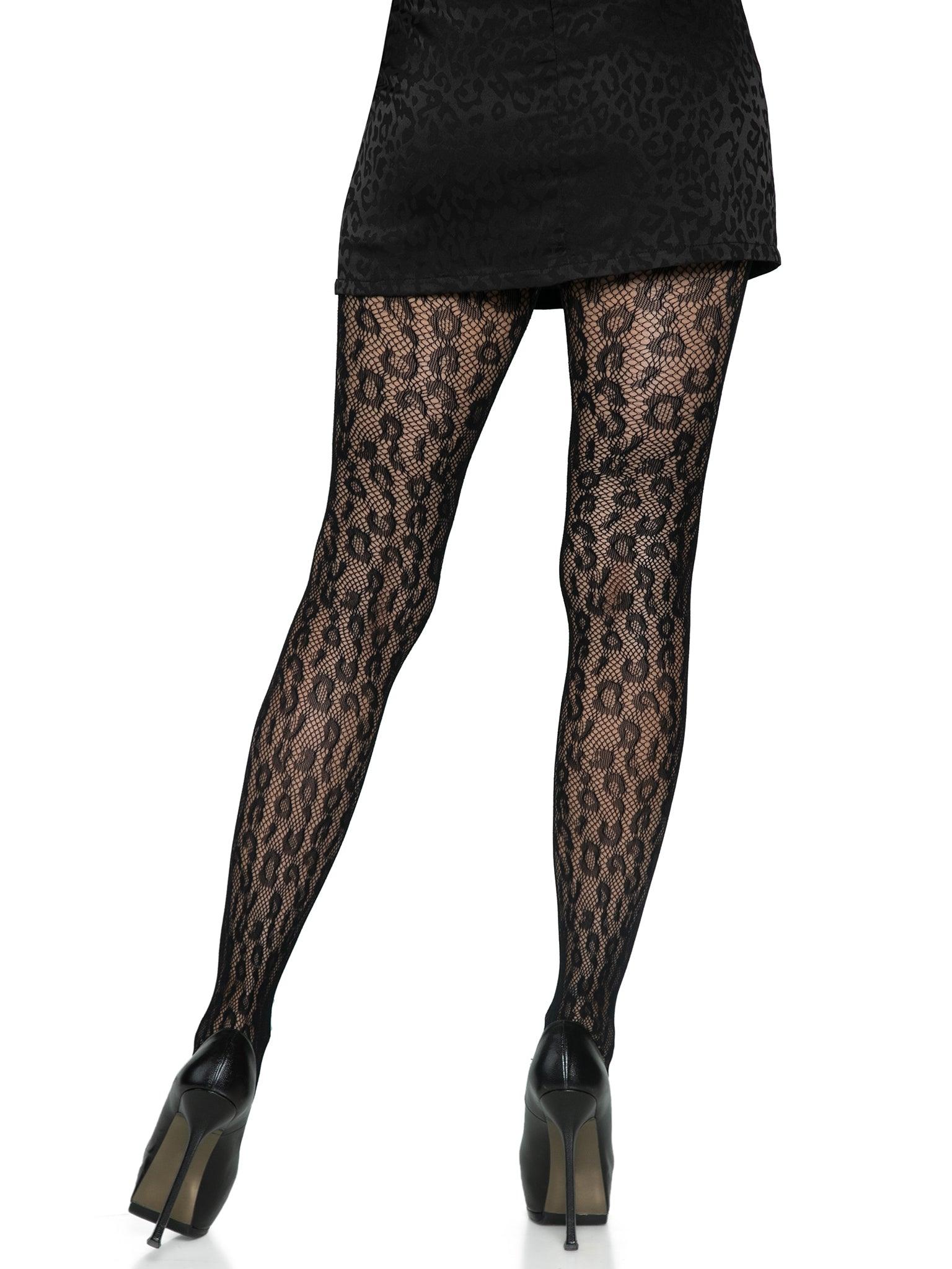 Leg Avenue Leopard Fishnet Tights