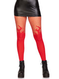 Opaque Flame Fishnet Tights