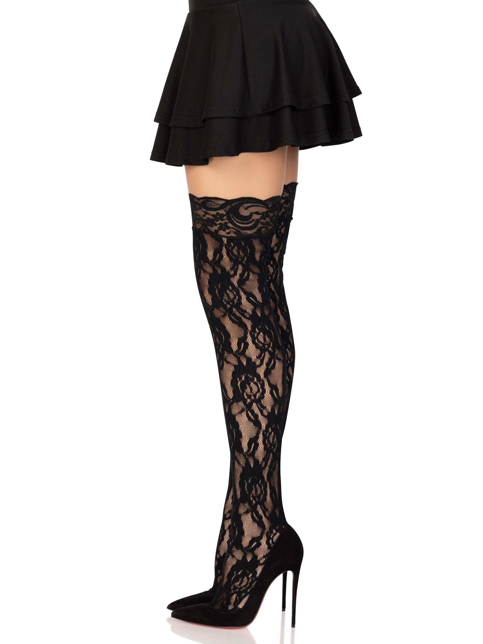 Leg Avenue Rose Lace Stockings