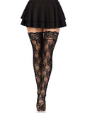 Leg Avenue Bree Floral Lace Thigh Highs