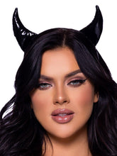Black Vinyl Devil Horns