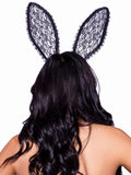 Ruffle Trimmed Bendable Lace Bunny Ears