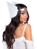 Metal Filigree Medallion Feather Headband