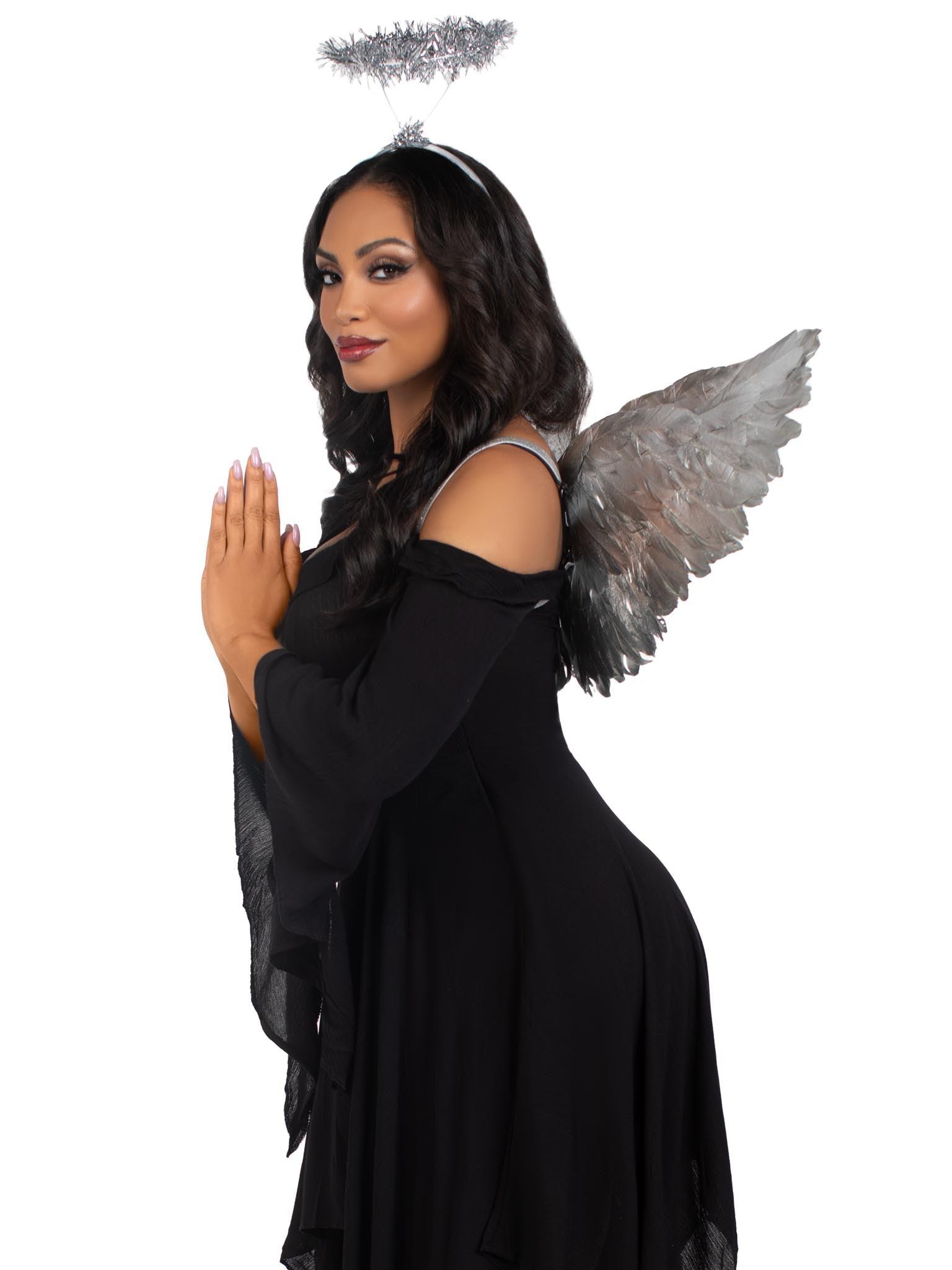 color_silver | Leg Avenue Metallic Angel Wing Set